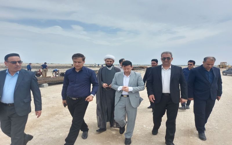 بازدید رئیس کل دادگستری بوشهر از طرح بزرگ دهکده شهری تنگستان؛