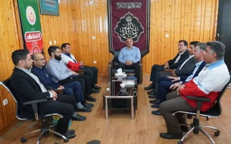 دیدار سرپرست اداره کل ورزش و جوانان بوشهر با مدیرعامل هلال احمر استان