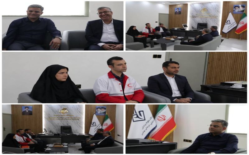 دیدار و گفتگو مدیرعامل جمعیت هلال‌احمر و ریاست محترم دانشگاه علوم پزشکی بوشهر