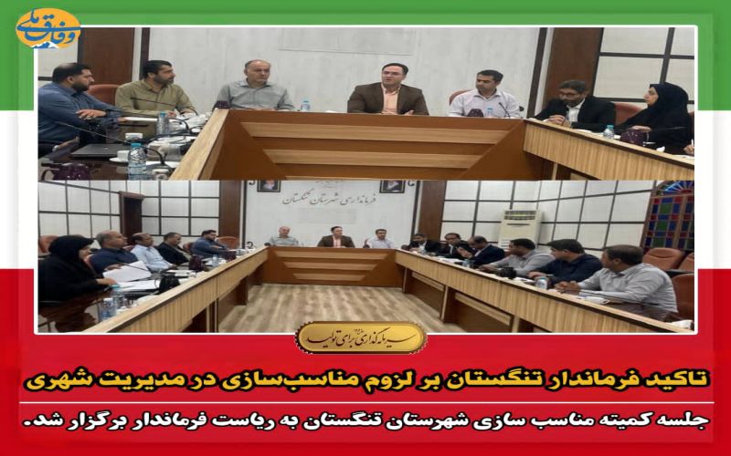 تاکید فرماندار تنگستان بر لزوم مناسب‌سازی در مدیریت شهری
