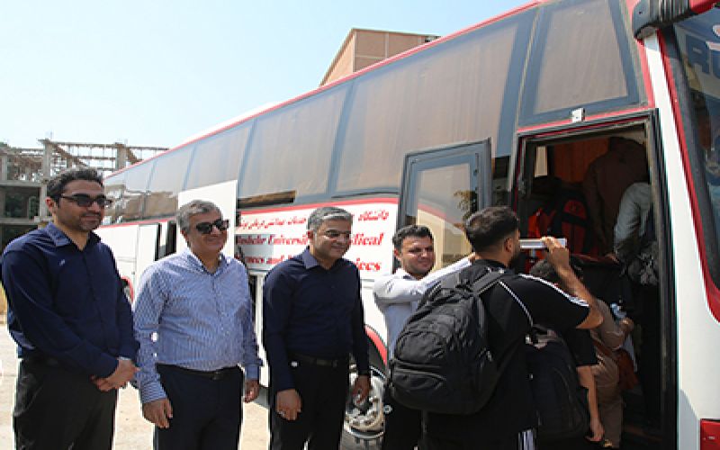 کاروان اربعین دانشجویی دانشگاه علوم پزشکی بوشهر اعزام شد