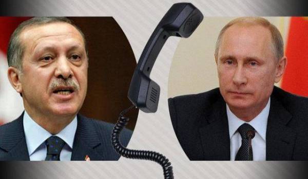 بررسی مسائل بین المللی در گفتگوی تلفنی پوتین و اردوغان